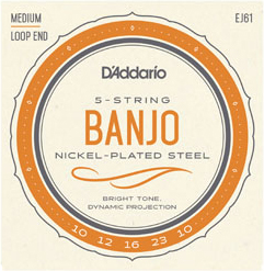 EJ-61 Banjo Light　Nickel　5弦バンジョー弦